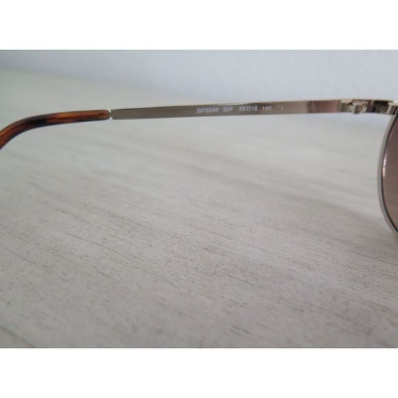 Guess GF0350 Women's Gold Tone Metal Frame Brown Gradient Aviator Sunglasses - Picture 8 of 11